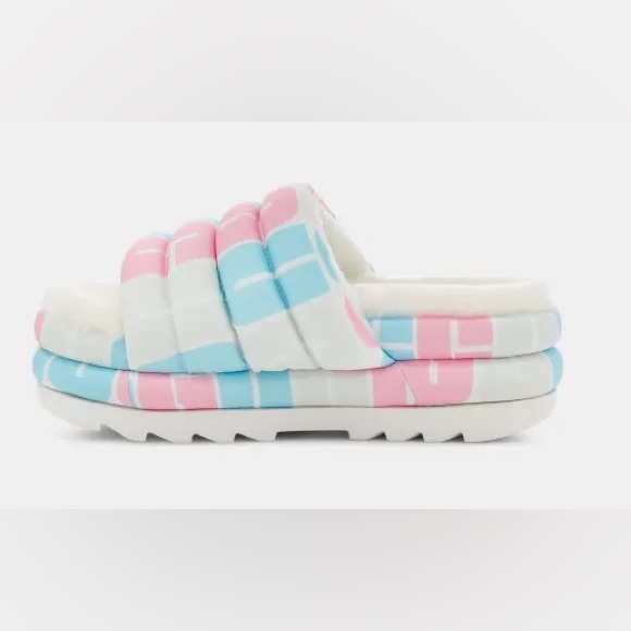 NWT UGG Pink/Blue Slide. - Picture 8 of 8